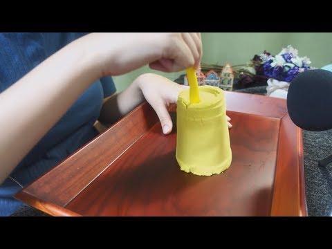 [말없는 ASMR/No talking] 042_키네틱 샌드 자르고 섞기 (모래 소리/Sand sound)