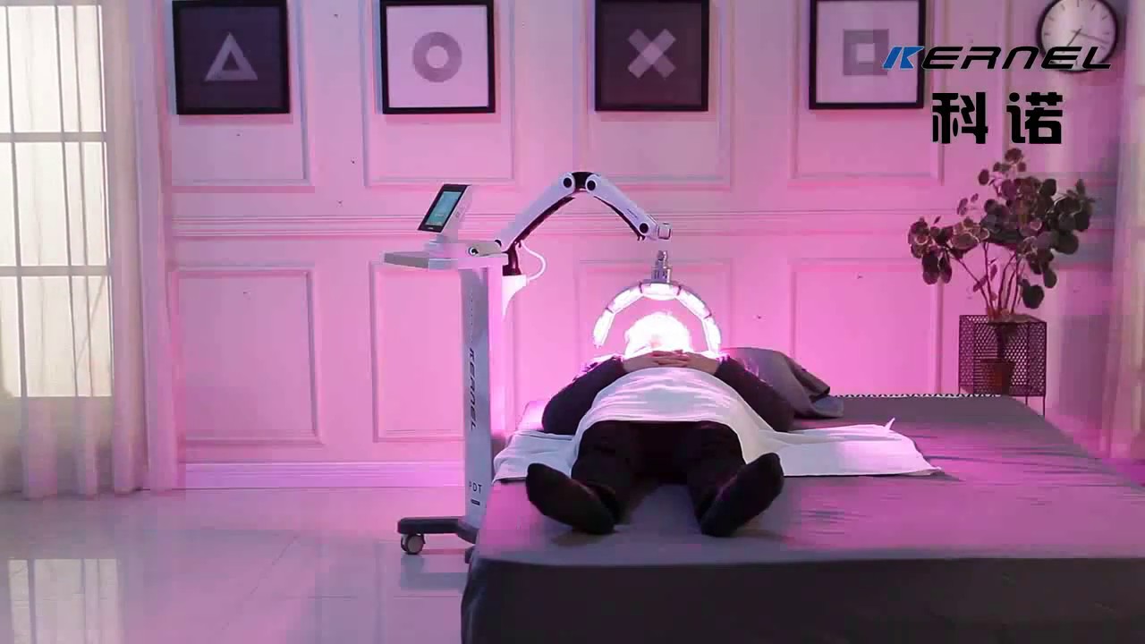 KN-7000D Kernel LED light therapy machine. - YouTube
