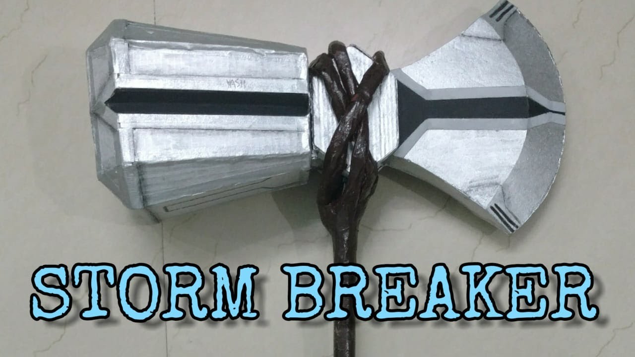 How to make Stormbreaker form cardboard stop motion assembly Prop