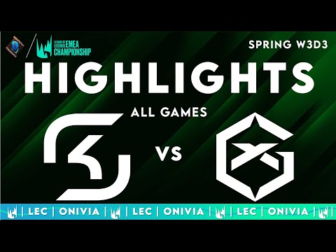 GX vs SK ALL GAMES Highlights | LEC Spring 2025 | GIANTX vs SK Gaming by Onivia