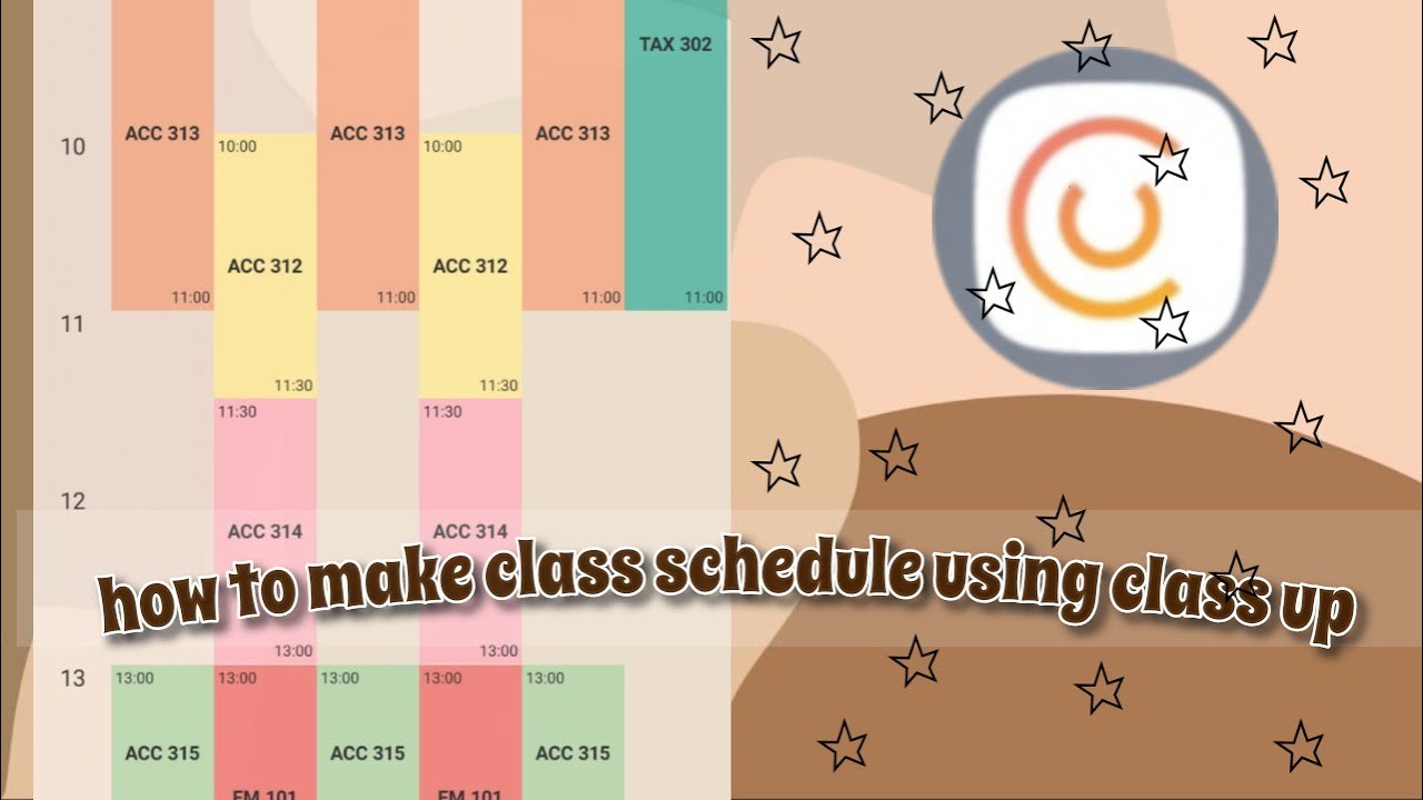 How To Make Class Schedule Using Class Up YouTube how-to-make-class-schedule-using-class-up-youtube