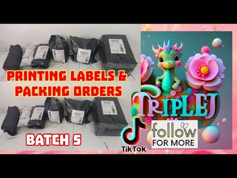 Printing Labels and Packing Orders From My TikTok Shop Batch 5