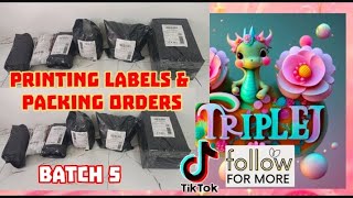 Printing Labels and Packing Orders From My TikTok Shop Batch 5