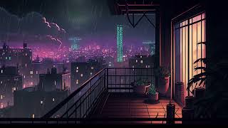 Listenning to lofi a rainy night ☂ lofi chill night ~ beats to relax/study