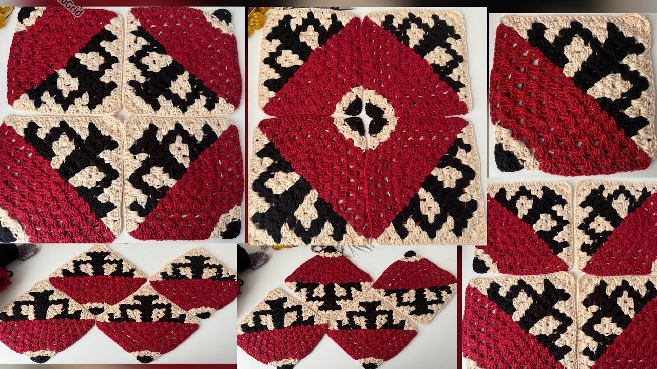 Самые красивые узоры с мотивом, связанным крючком #crochet #diy #motif