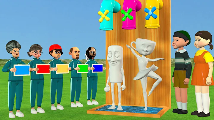 Scary Teacher 3D vs Squid Game Choose the Right Color Tralalero Tralala Brainrot Challenge Part 2