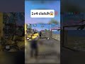 Unreal 1v4 Clutch Shocks Squad! #shortsfeed