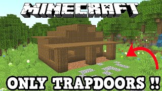 Minecraft Horse Stable Tutorial / Trapdoors Only
