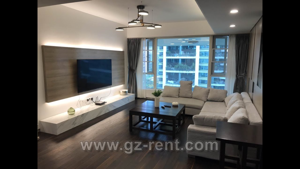 Современная большая квартира 2 спальни и зал, аренда в Гуанчжоу