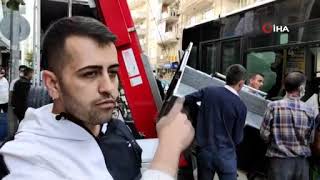 Deni̇zli̇’de Halk Otobüsündeki̇ Pani̇k Anlari Kamerada