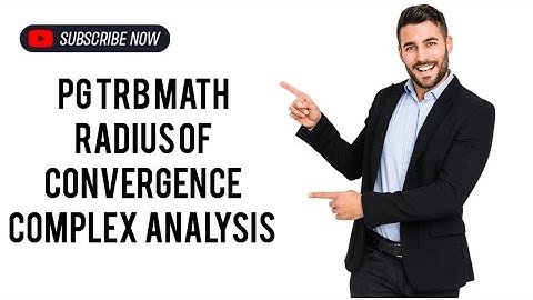 Radius of convergence #complex analysis #pg trb