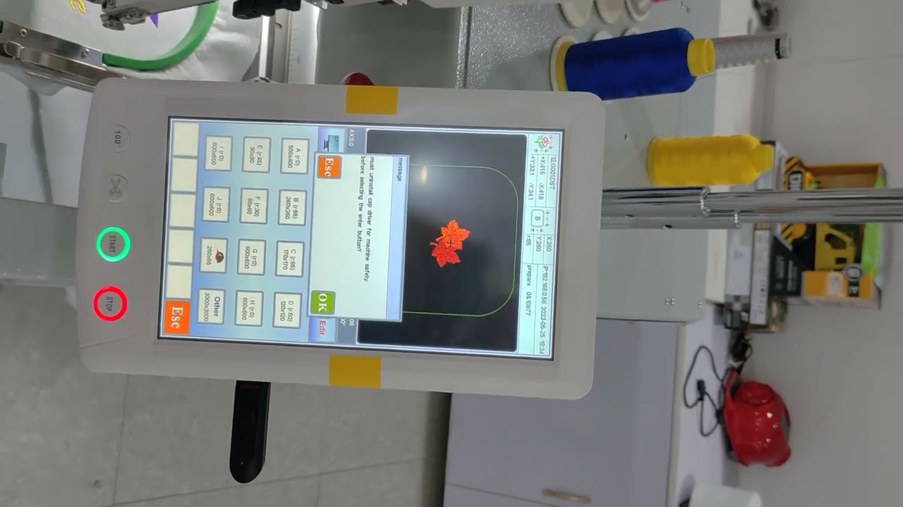 如何使用U盘导入机器工作 Embroidery machine User  YINGHE