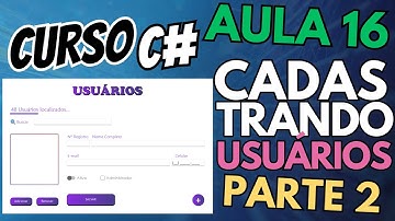 Cadastro de usuários no csharp com firebird LOGIN C# Aula 16
