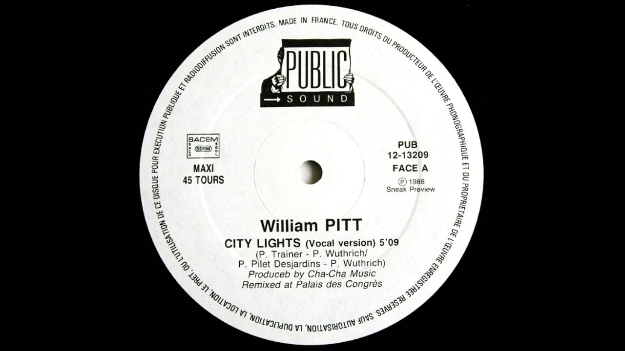 Света мп 3. William Pitt City Lights. William Pitt певец. William Pitt - City Lights (Italo Brutalo Vocal Edit). William Pitt Stamford CT.