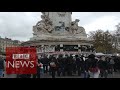 Scenes at Place de la République (360 video) BBC News