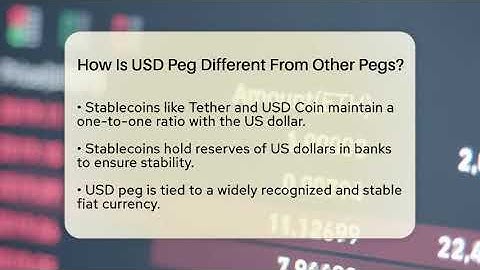 How Is USD Peg Different From Other Pegs? - CryptoBasics360.com