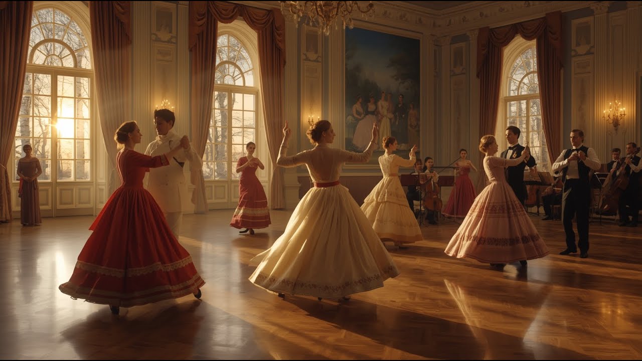 Elegant 19th Century Russian Imperial Waltz Ambience for Studying & Reading | 1.24 Hours