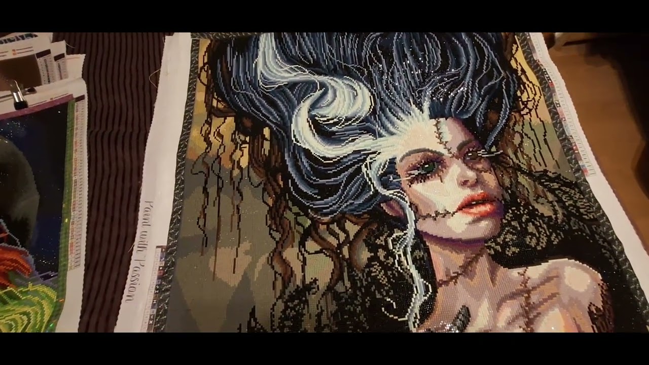 My Completed @DreamerDesignsArt Collection so far! #dreamerdesigns #diamondpainting 