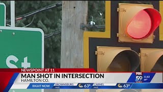 Hamilton County Sheriff's detectives searching for suspect who shot a man at a stoplight
