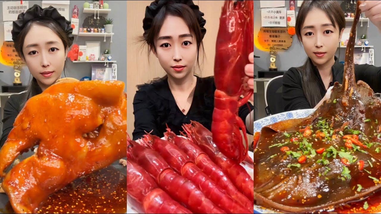 【MUKBANG】SPICY BRAISED PORK BELLY | EATING SHOW | CHINESE FOOD | 食べる|吃播 #咀嚼音 #food #mukbang #foodie
