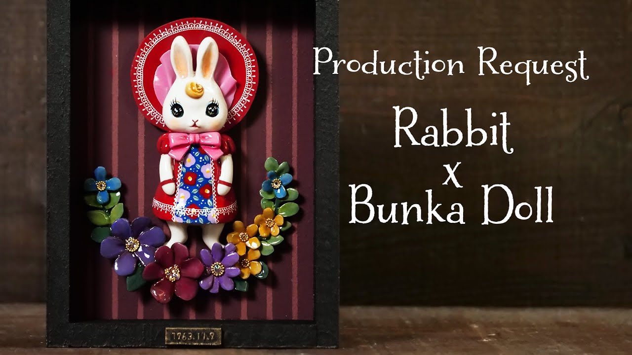 [Заказ на изготовление]Кукла Кролик х Бунка из каменной порошковой глины [Сделай сам]