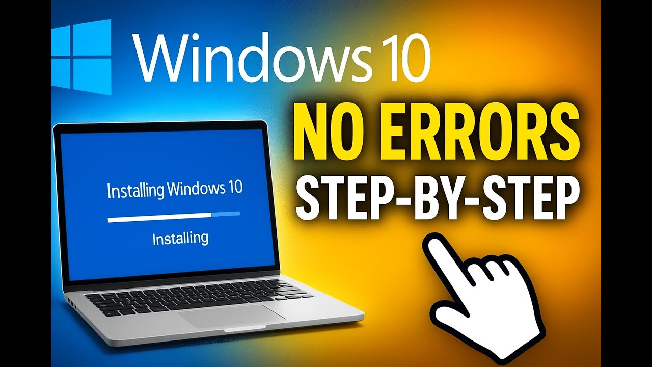Windows 10 Installation Made EASY ✅ | No Errors, Step-by-Step Guide