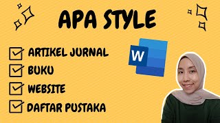 Cara Membuat Daftar Pustaka dengan Format APA 6th Style di Microsoft Word