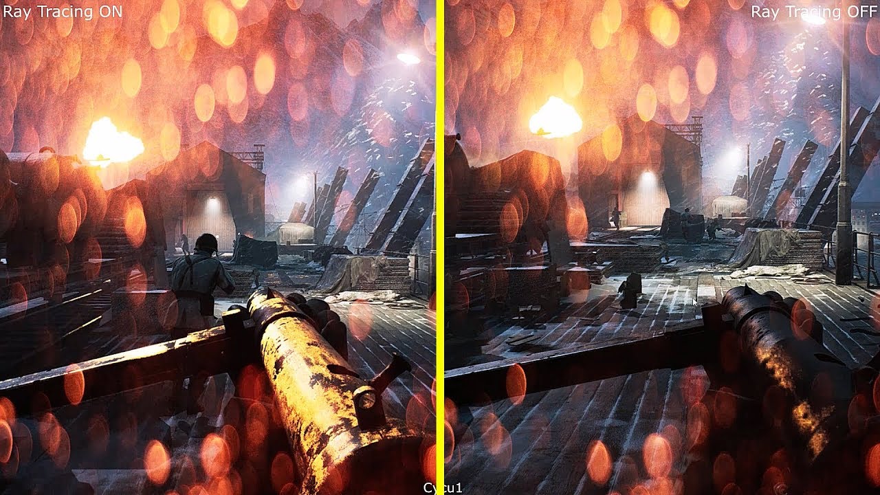 Battlefield V - Ray Tracing On vs Off RTX Ti Settings Comparison YouTube