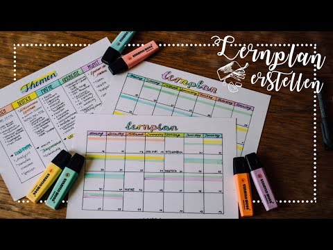 LERNPLAN ERSTELLEN - Abitur/Prüfungen // JustSayEleanor ♡ (Planen, Organisation)