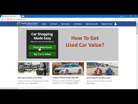 Used Car Value Using KBB - How to Get?