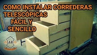 Como Instalar Correderas Telescópicas FÁCIL SENCILLO