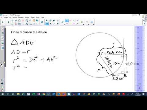 Video: Hvordan Finne Radius Hvis Bare Diameteren Er Kjent