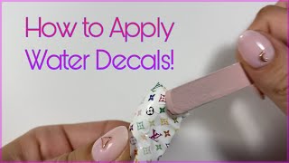 How to Apply Water Decals to Nails | Full Nail Wraps! screenshot 4