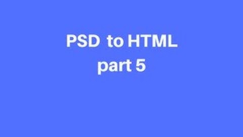 psd to html (part 5)