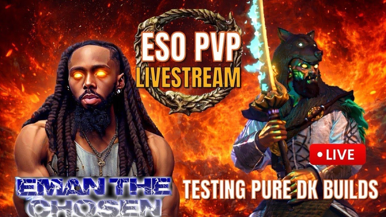 ESO PVP: PURE DK PVP LIVESTREAM!! GETTING READY FOR DK CLASS REFRESH!!!