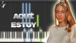 Video thumbnail of "TINI - Aquí Estoy | Instrumental Piano Tutorial / Partitura / Karaoke / MIDI"