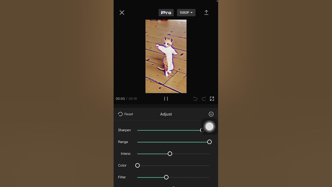 Auto Sharpen on CapCut Apps!! How to Apply Smart Sharpen Video Effect