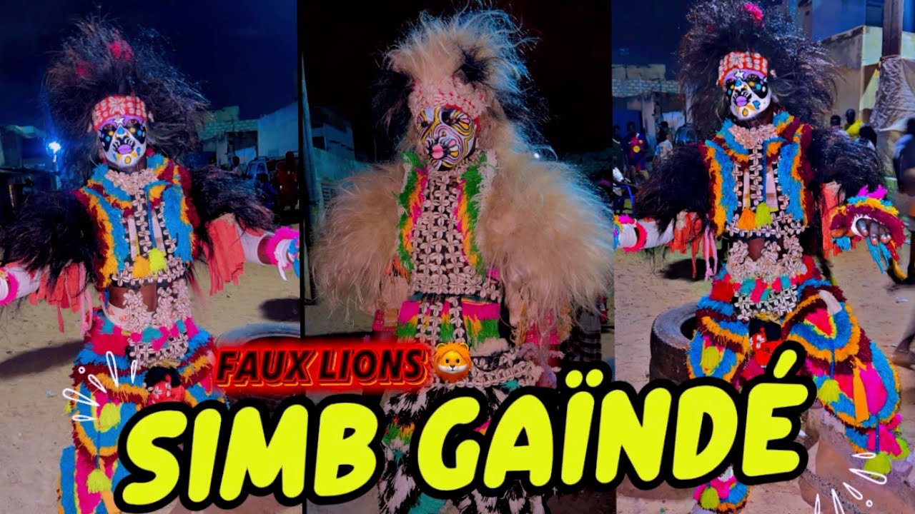 SiMB GAÏNDÉ SPECTACLE FAUX LIONS kholal Lion rouge bi limou deff ADA Fass Ndakarou Sangomar bi …