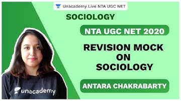 NTA UGC NET SEP 2020| Revision Mock on Sociology | Anatara | Unacademy Live NTA UGC NET
