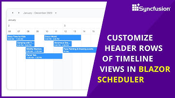 Customize Header Rows of Timeline Views in Blazor Scheduler