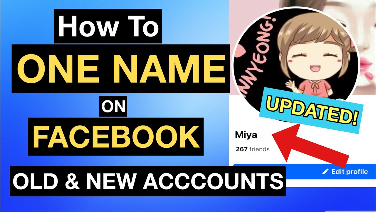 HOW TO ONE NAME ON FACEBOOK 2024 ONE NAME ON FACEBOOK 2024 HOW TO