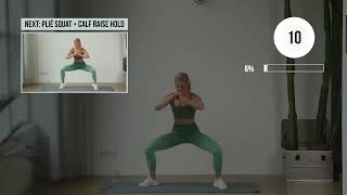 40 MIN LEAN LEGS AND TONED ABS Workout - No Equipment, No Repeat, Low Impact Home Workout