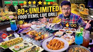 80 Items Unlimited Indias Biggest Live Grill Buffet Street Food India