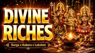 UNLOCK THE DIVINE VAULT REMOVE THE BLOCKS PREVENTING YOUR RICHES Durga x Kubera x Lakshmi