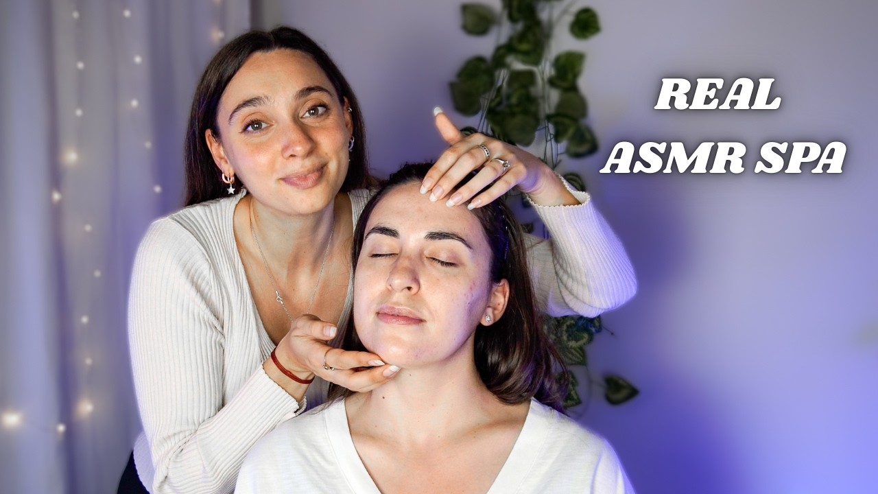 LA SPA ASMR 💆🏼‍♀️🫧  | Brushing viso, Hair play