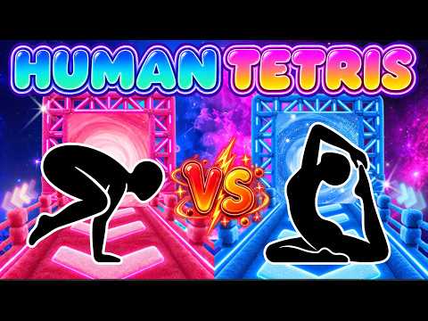 HUMAN TETRIS PVP BATTLE⚡#1 | Only One of You Survives 💀 | Immersive Interactive Warm-Up