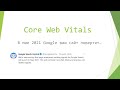 Сore Web Vitals - техническая оценка сайта от Google