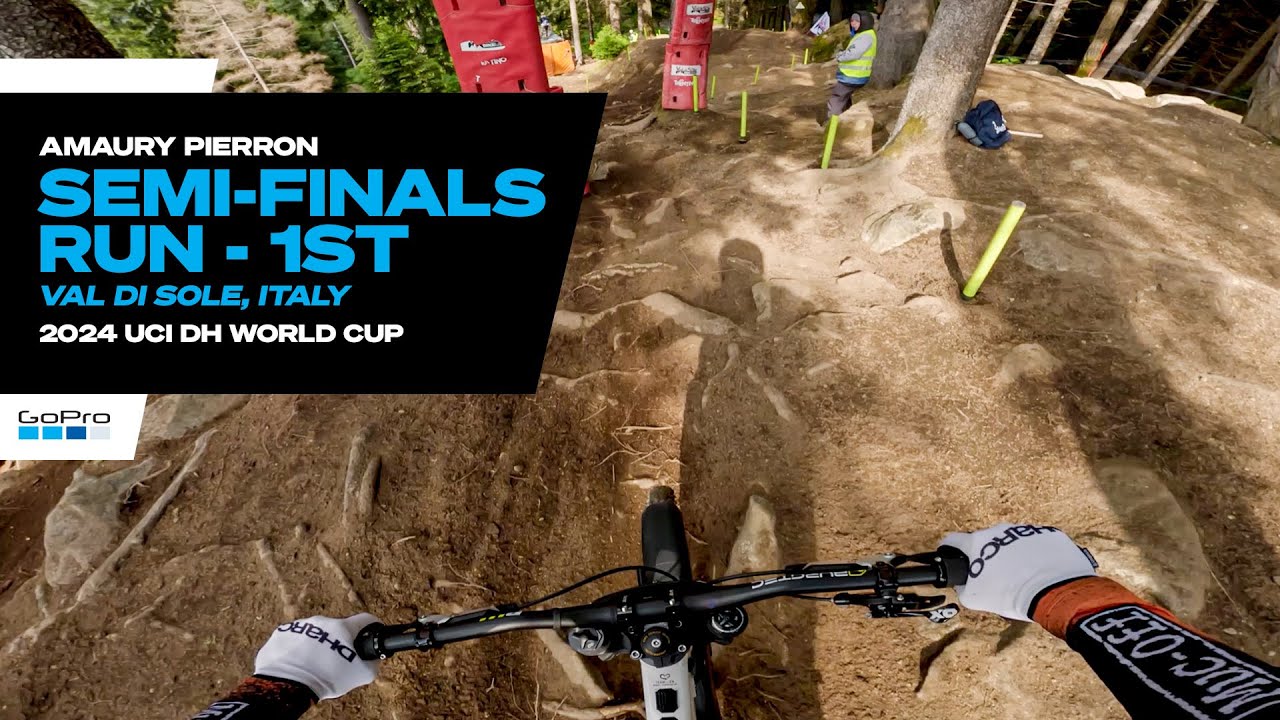 GoPro: IMPRESSIVE 1st Place Semi Final Run - Amaury Pierron - '24 UCI Downhill MTB World Cup