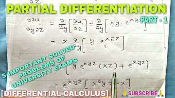 Partial differentiation solved problems 🔥