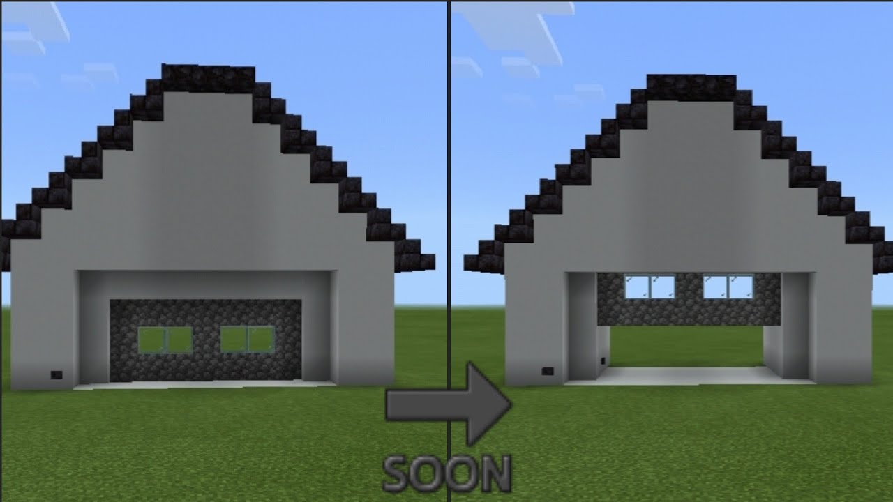 كيفية عمل باب جراج في ماين كرافت الجزء الثاني / How to make a garage